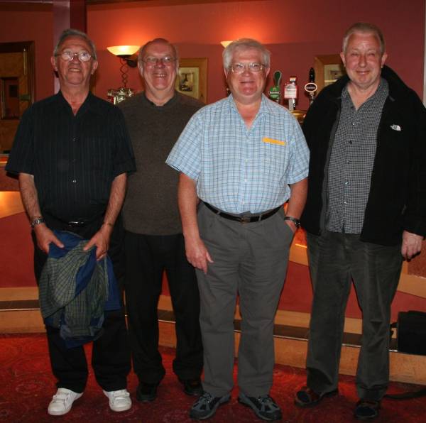 Winners of Men's Teams? Bernard Goldenfield, Kevin Comrie, Jim Luck (Cardiff) and Paul Casselles (London)